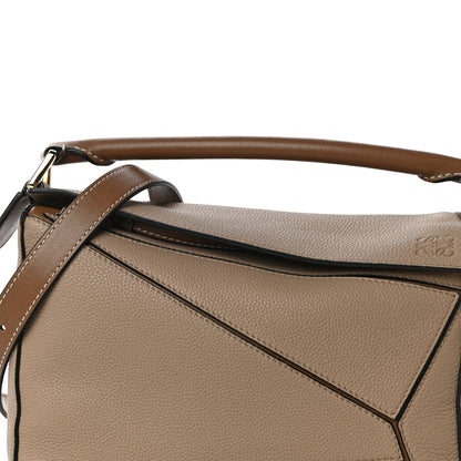 Loewe Grained Calfskin Small Puzzle Bag Sand Mink 7 of 9