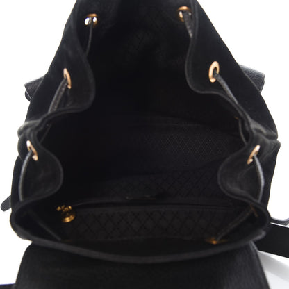 Gucci Suede Bamboo Backpack Black 5 of 16