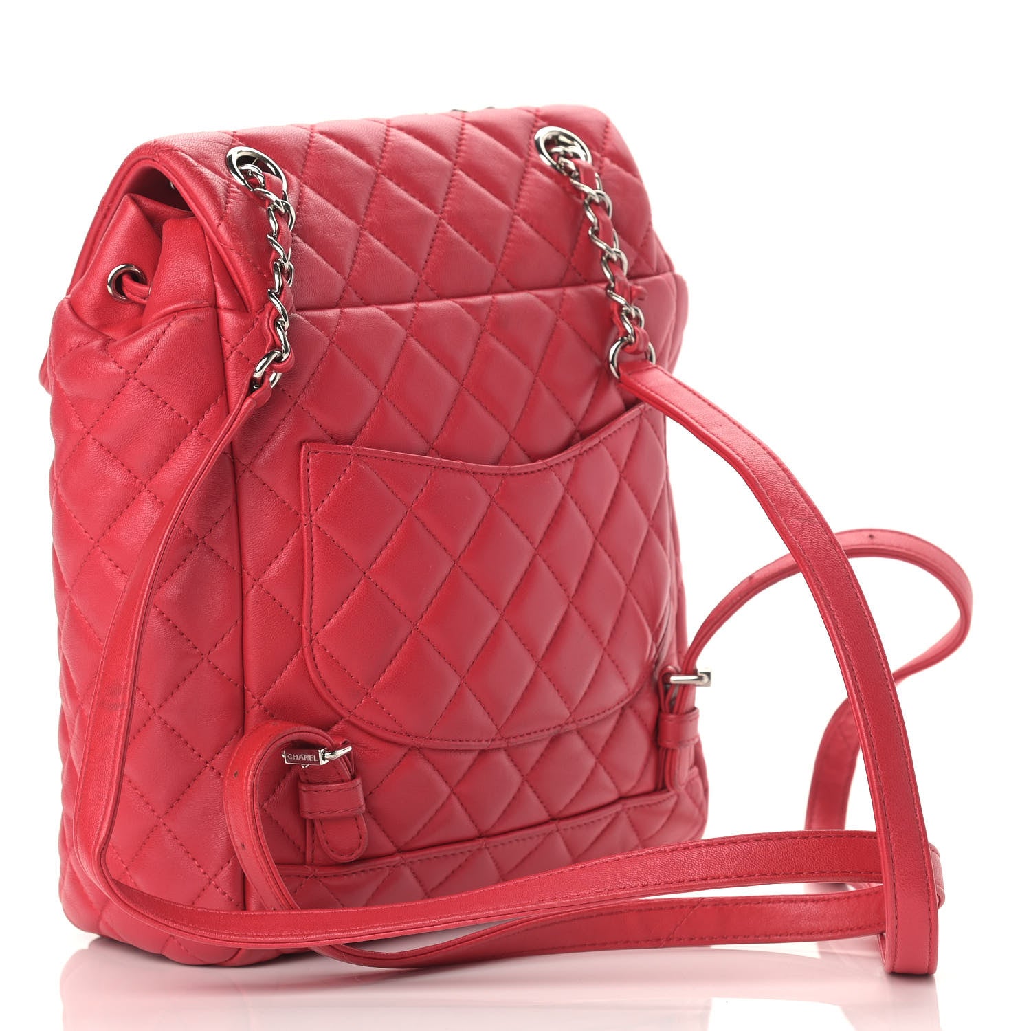 Chanel Lambskin Quilted Small Urban Spirit Backpack Red 3 of 16