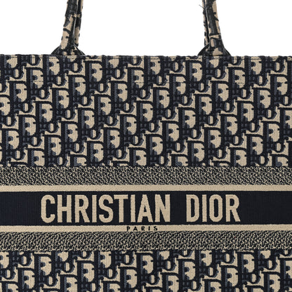 Christian Dior Oblique Large Book Tote Blue Multicolor 8 of 21