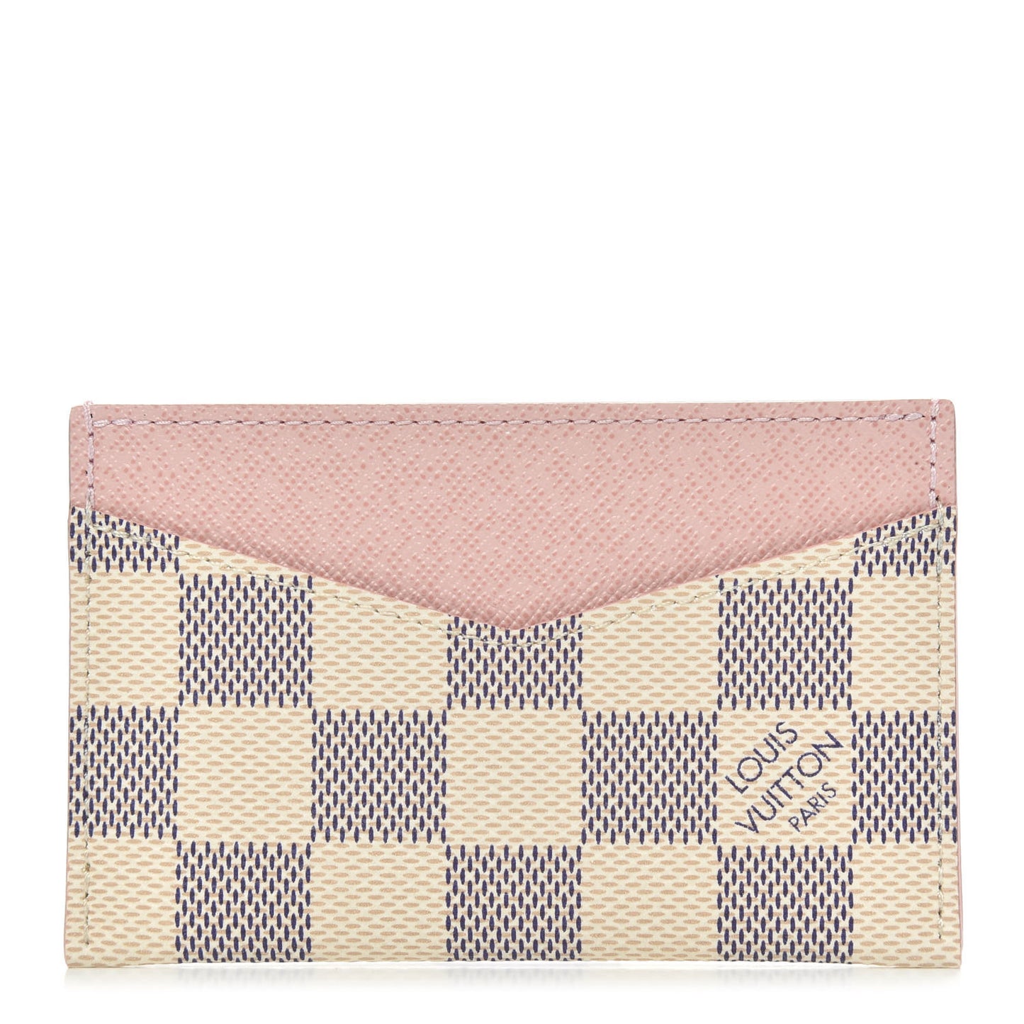 Damier Azur Daily Card Holder Rose Ballerine
