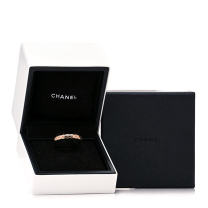Chanel 18K Beige Gold Mini Coco Crush Ring 58 8.25 6 of 6