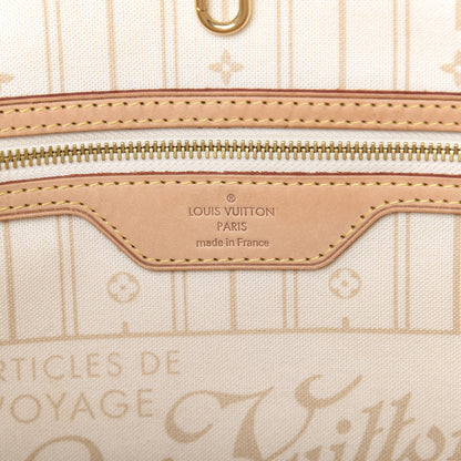 Louis Vuitton Damier Azur Neverfull MM 6 of 16