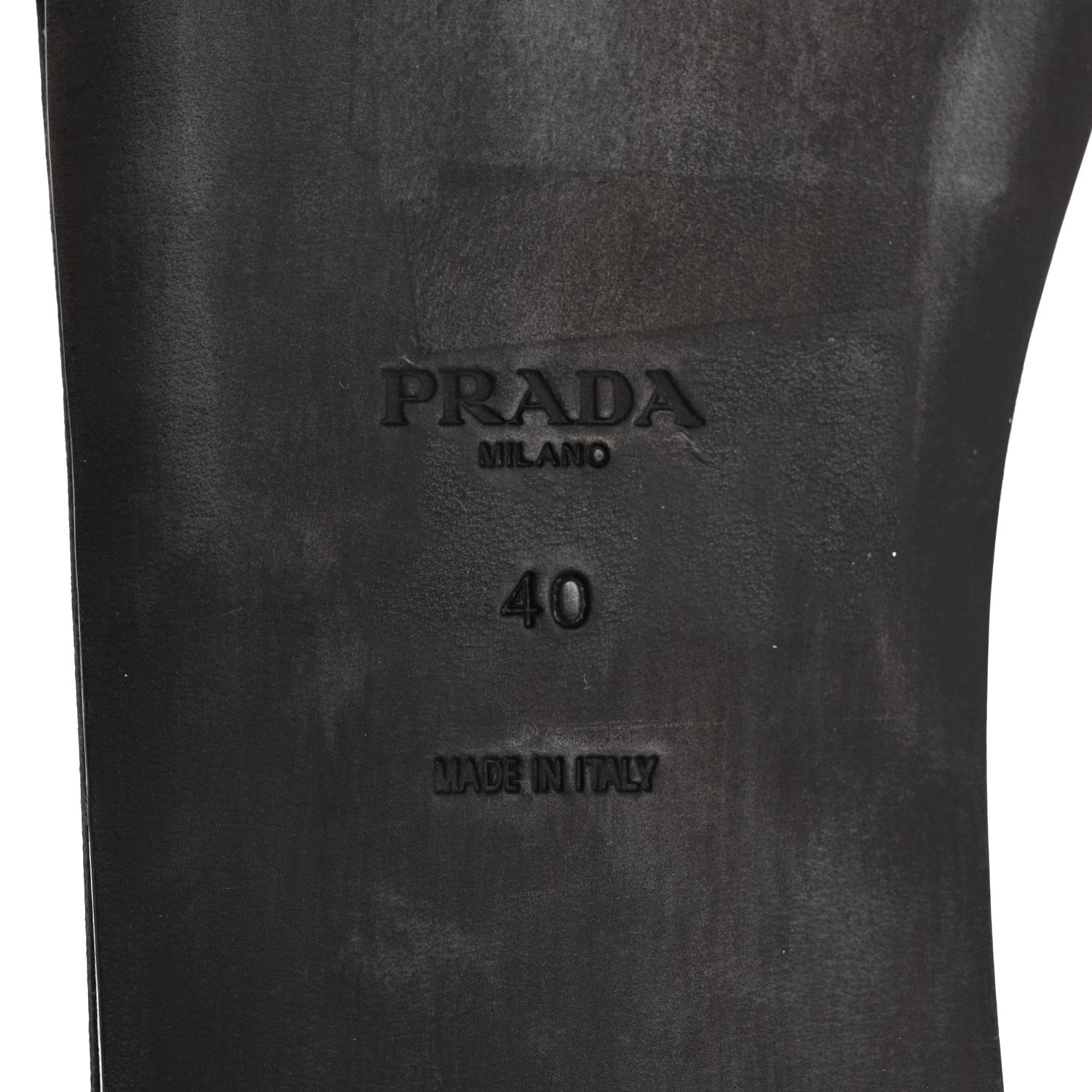 Prada Calf Hair Leopard Print Metal Triangle Logo Flat Slide Sandals 40 Miele 8 of 9