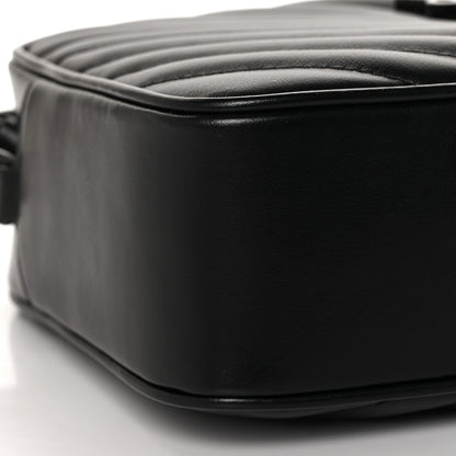 Saint Laurent Calfskin Matelasse Monogram Lou Camera Bag Black 7 of 9