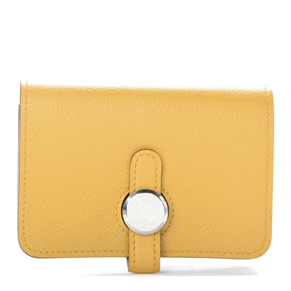 Hermes Evercolor Dogon Card Case Jaune Ambre 1 of 7