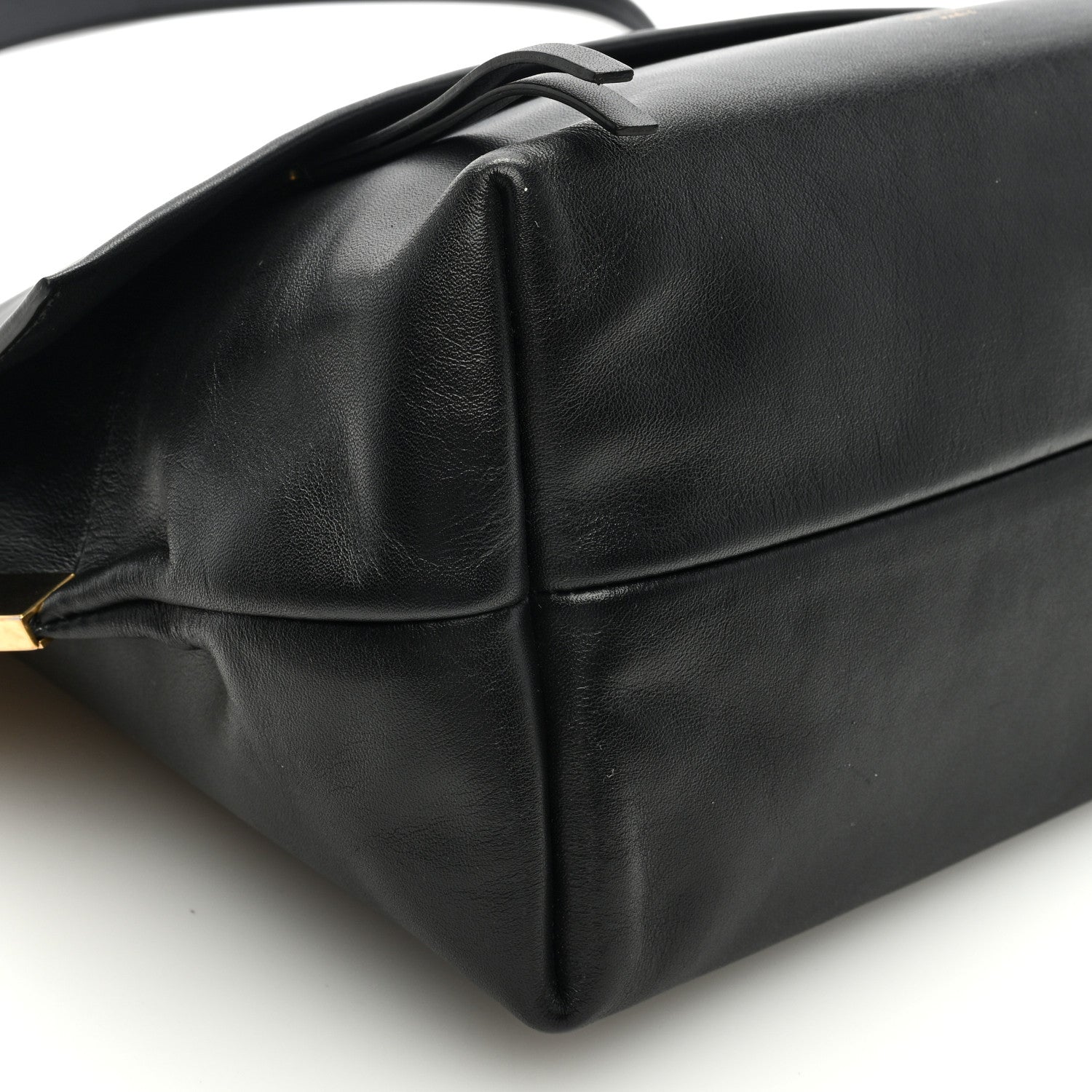 Celine Smooth Calfskin Flap Clasp Bag Black 7 of 9