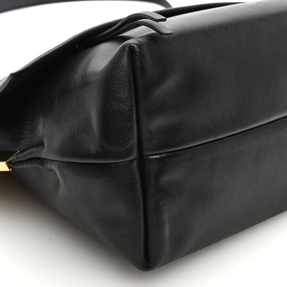 Celine Smooth Calfskin Flap Clasp Bag Black 7 of 9