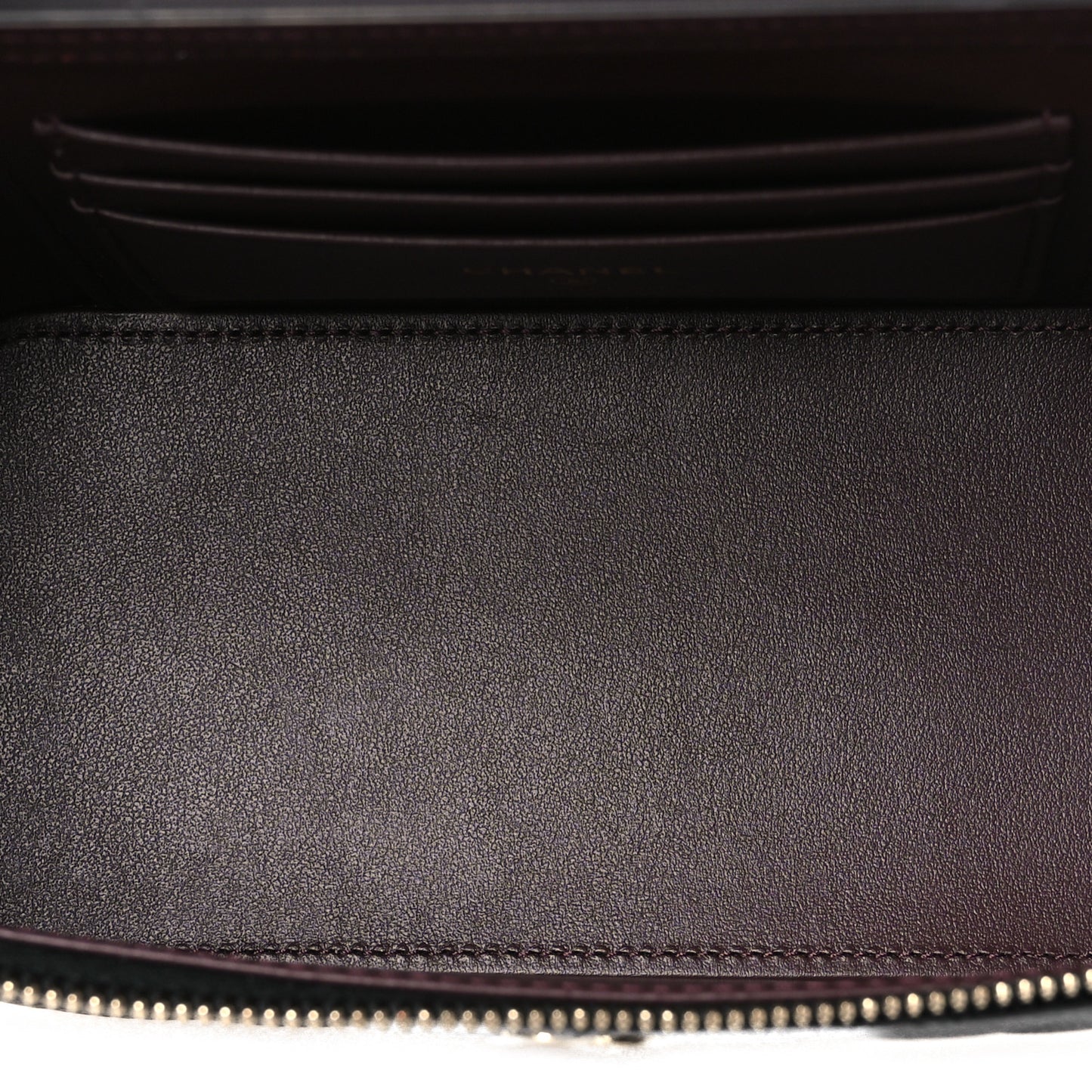 Caviar Quilted Small Vanity Case With Chain Black Black