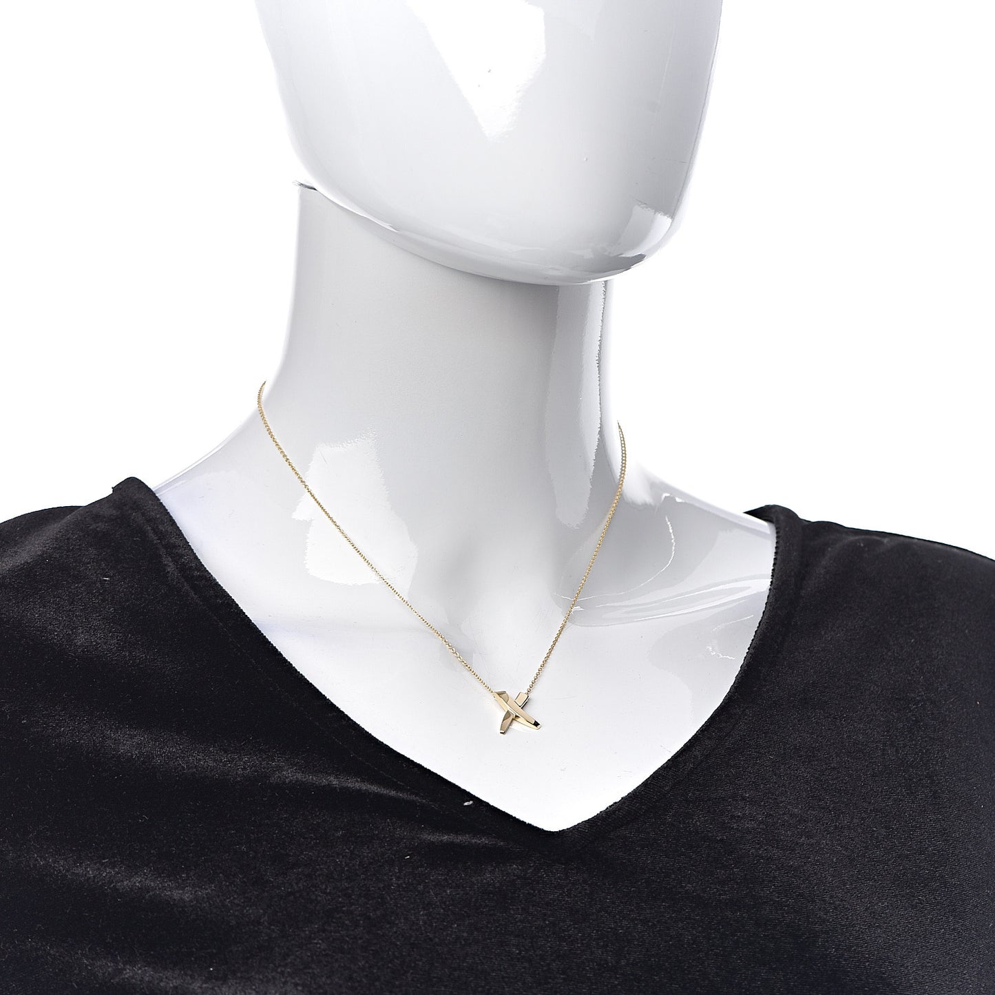 18K Yellow Gold Paloma Picasso Graffiti X Pendant Necklace