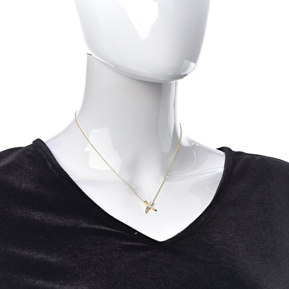 Tiffany 18K Yellow Gold Paloma Picasso Graffiti X Pendant Necklace 2 of 7
