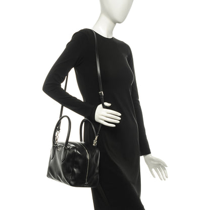 Prada Soft Calf Medium Inside Tote Black Mughetto 2 of 8