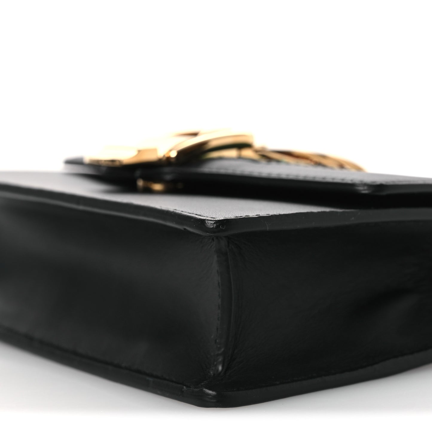 Calfskin Super Mini Sylvie Chain Shoulder Bag Black