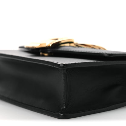 Gucci Calfskin Super Mini Sylvie Chain Shoulder Bag Black 10 of 10