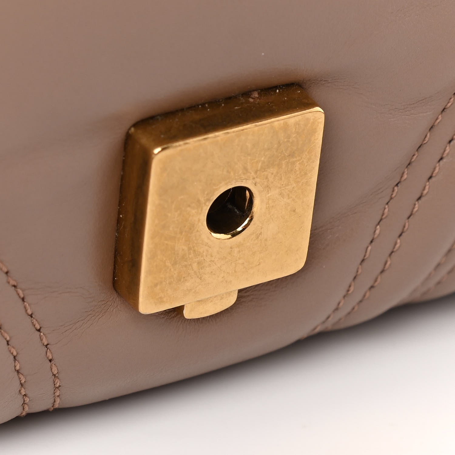 Gucci Calfskin Matelasse Small GG Marmont Top Handle Shoulder Bag Porcelain Rose 13 of 13