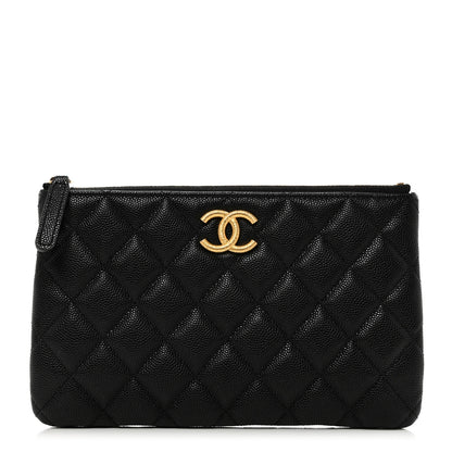 Chanel Caviar Quilted Small CC Cosmetic Case Black 1 of 8