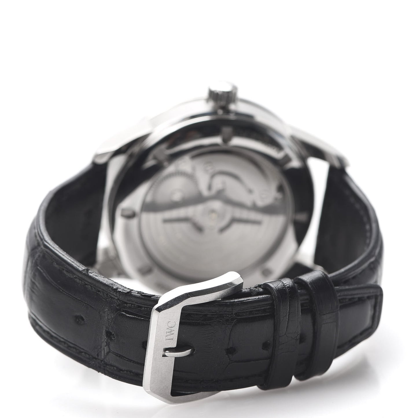 Stainless Steel Alligator 42.5mm Ingenieur 1955 Automatic Watch Black IW323301