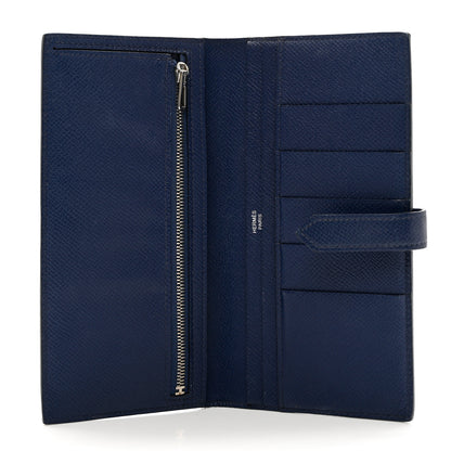 Hermes Epsom Bi Color Bearn Wallet Izmir Bleu Saphir 5 of 10