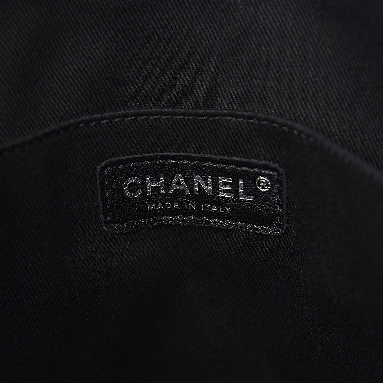 Chanel Crumpled Grained Calfskin Zip and Carry Shopping Tote Black 6 of 11