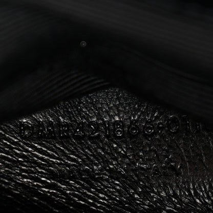 Saint Laurent Calfskin Crocodile Embossed Monogram Large College Satchel Black 7 of 14