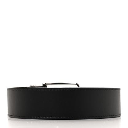 Louis Vuitton Calfskin 35mm Pont Neuf Belt 105 42 Black 2 of 6