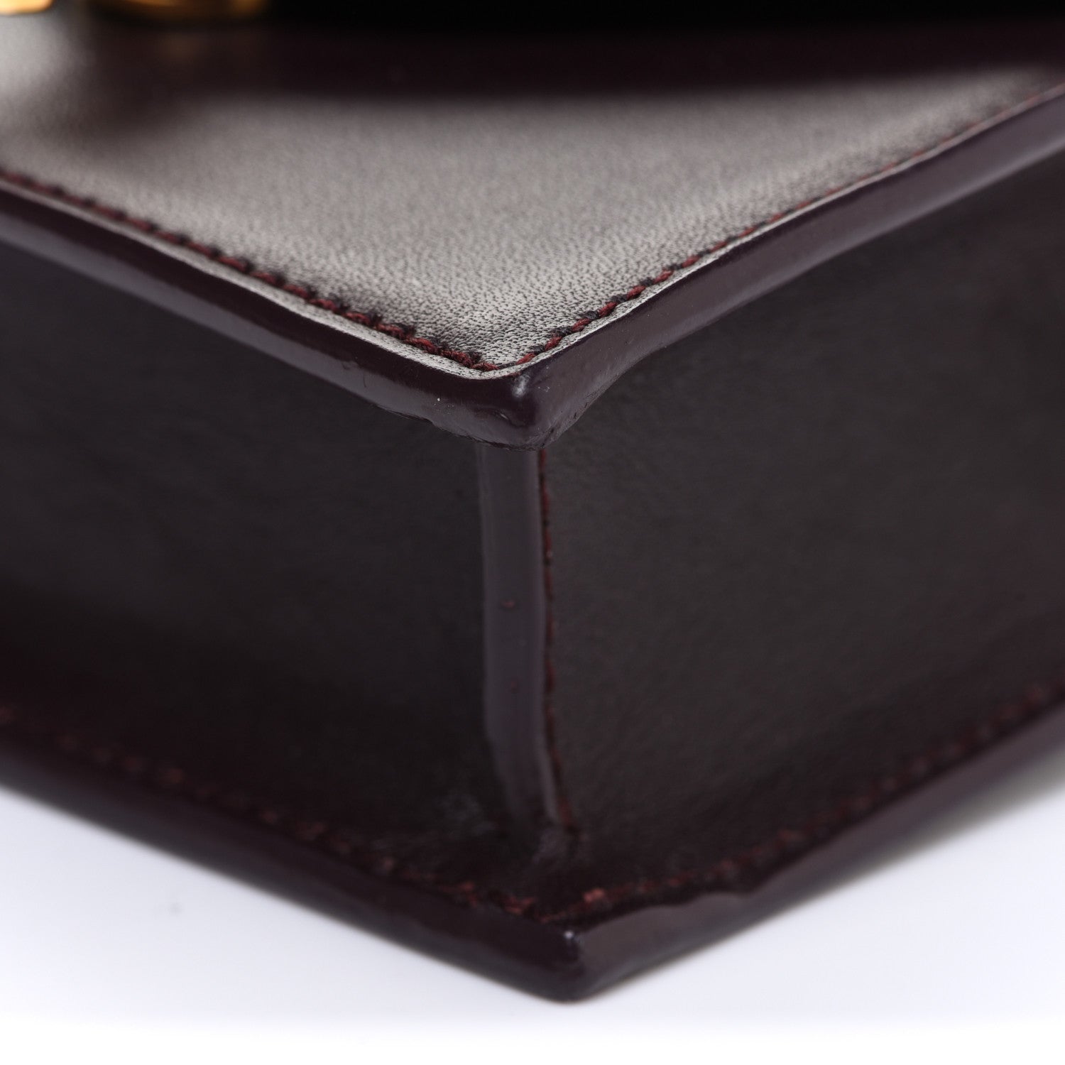 Saint Laurent Calfskin Monogram Mini Candy Crossbody Bordeaux 10 of 14