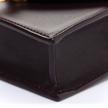 Saint Laurent Calfskin Monogram Mini Candy Crossbody Bordeaux 10 of 14