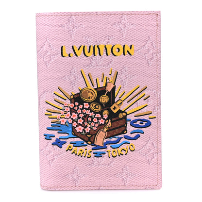Louis Vuitton Monogram Paris Tokyo Pocket Organizer NM Pink 1 of 8