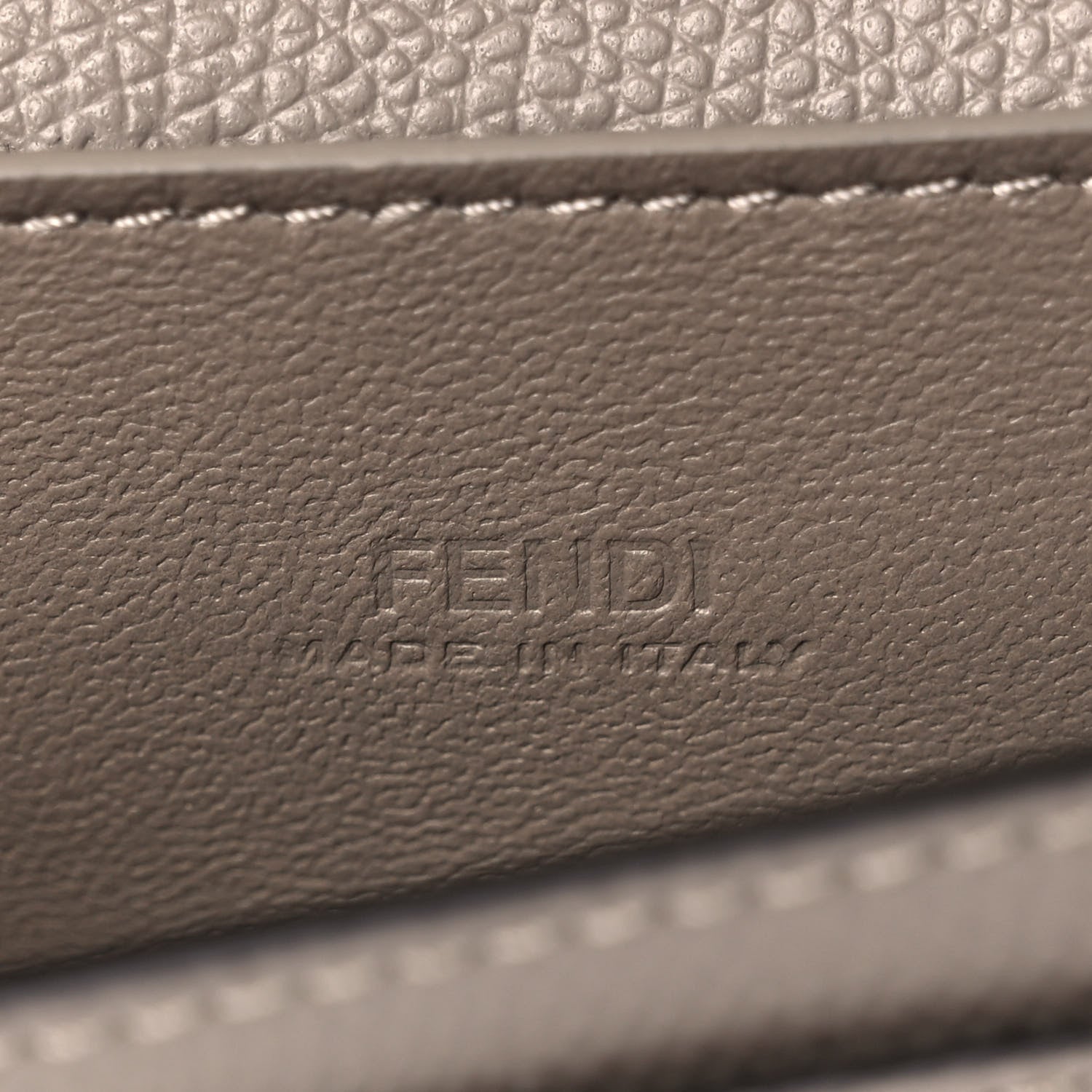 Fendi Vitello Cruise F is Fendi Geometric Flap Wallet on Chain Tortora 6 of 11