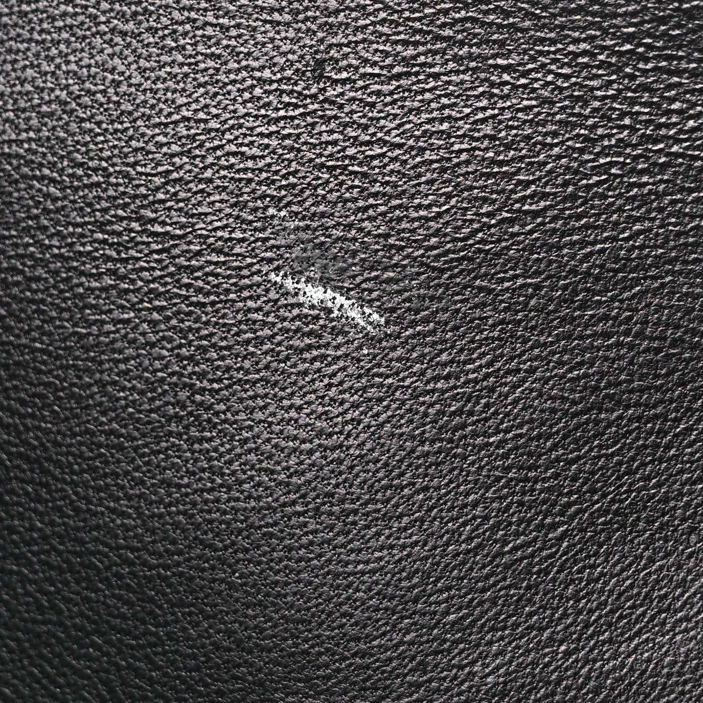 Suede Grained Calfskin Twist East West Tote Steel Black