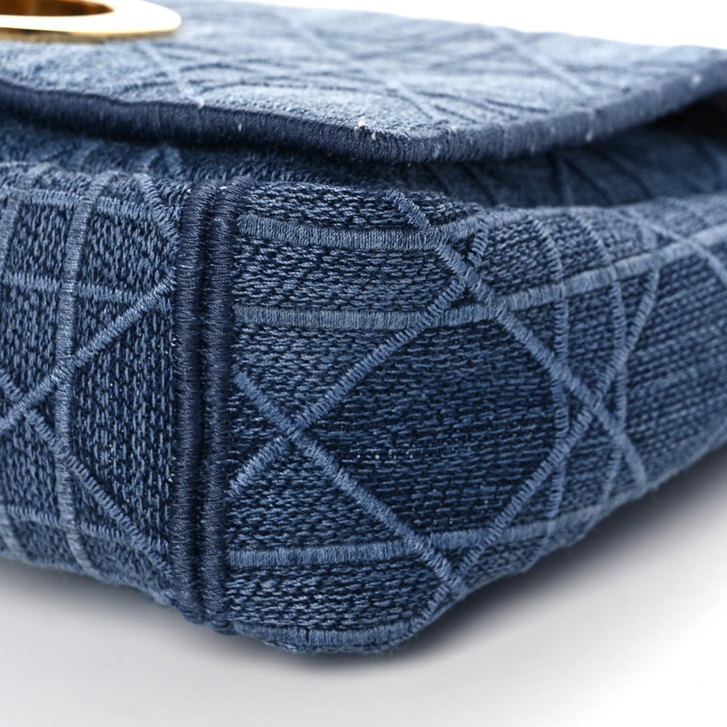 Denim Cannage Small Caro Bag Blue