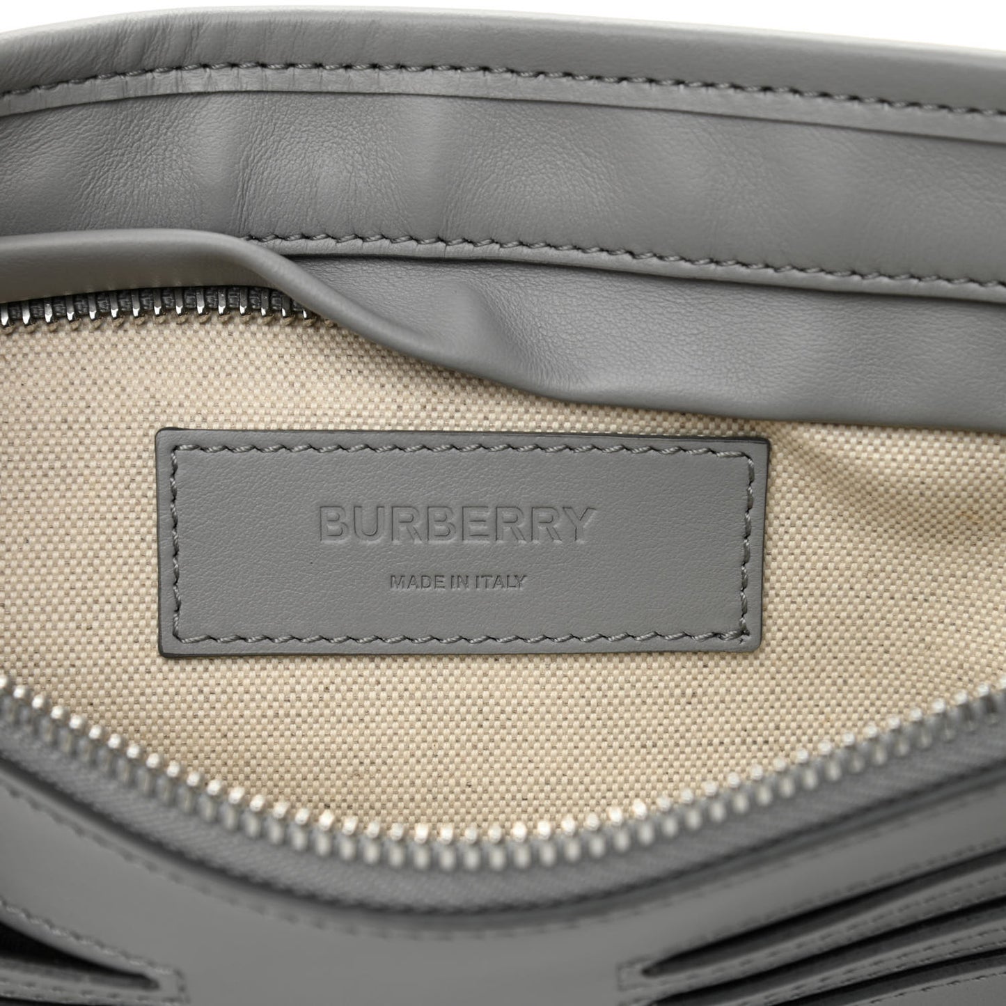 Smooth Calfskin Brummell Bum Bag Grey