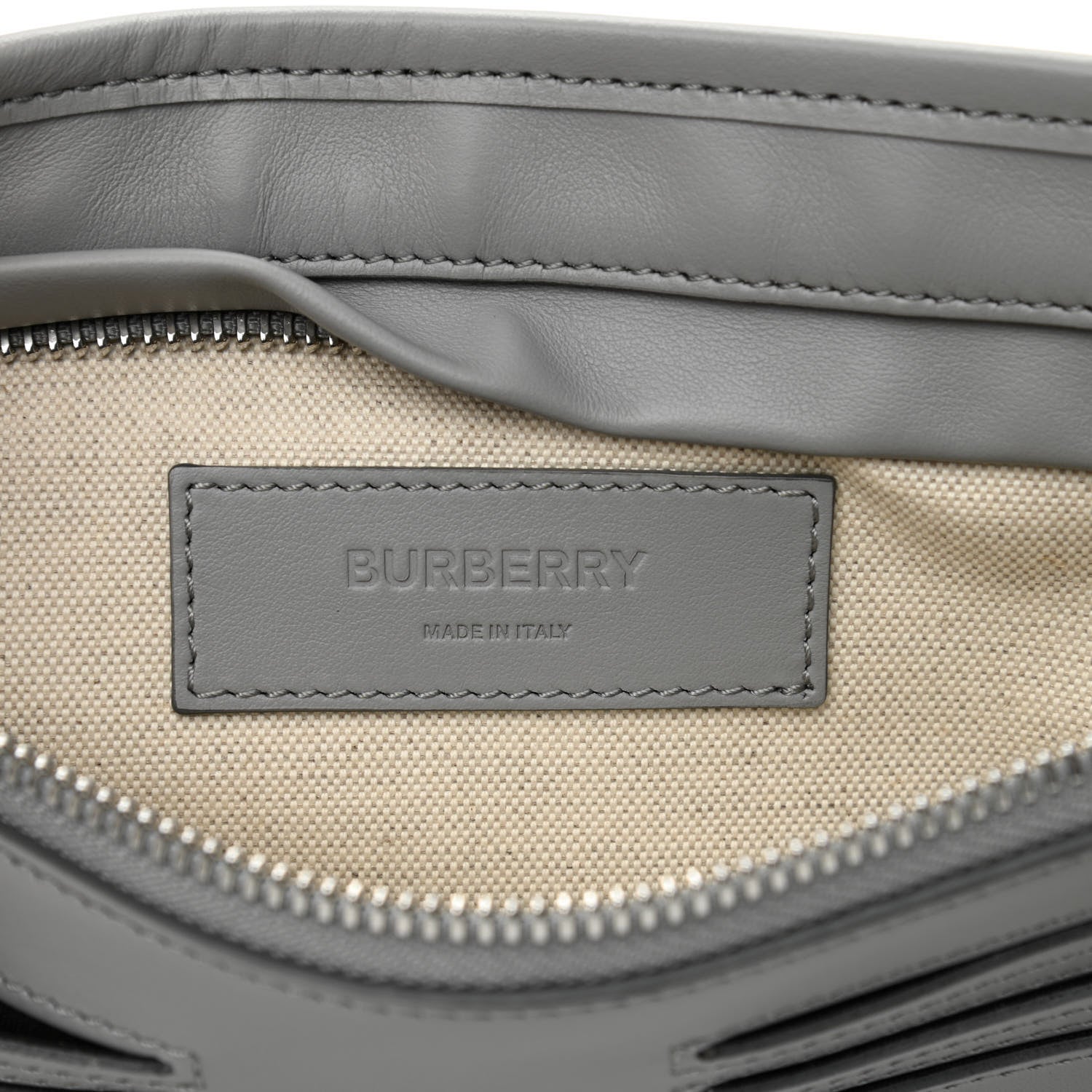 Burberry Smooth Calfskin Brummell Bum Bag Grey 5 of 7