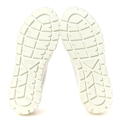 Prada Re-Nylon Gabardine Triangle Logo Double Wheel 50mm Sneakers 40 White 7 of 10