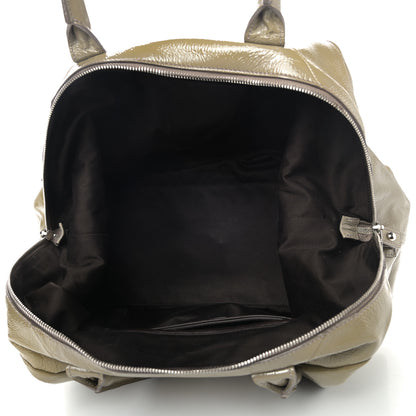 Saint Laurent Textured Patent Medium Easy Sac Taupe 4 of 13