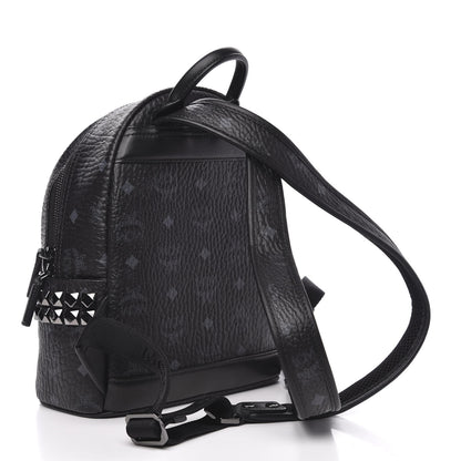 MCM Visetos Small Side Stud Stark Backpack Black 2 of 8