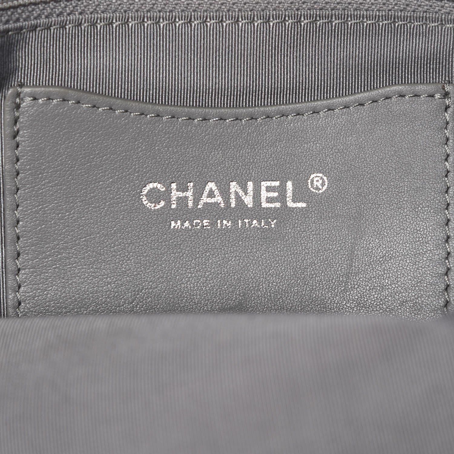 Chanel Calfskin Ultimate Stitch Shopping Tote Khaki 6 of 10
