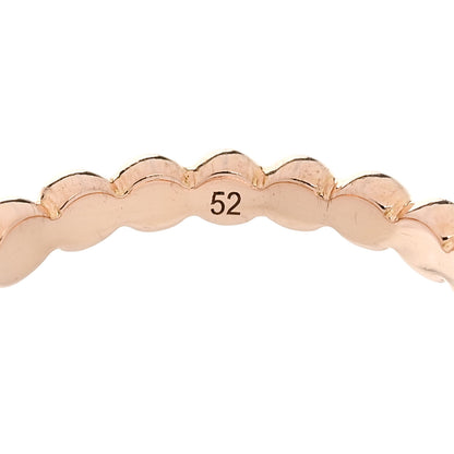 Van Cleef & Arpels 18K Rose Gold Carnelian Perlee Couleurs Variation Ring 52 6 6 of 6