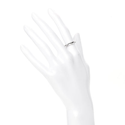 Tiffany 18K White Gold Atlas X Closed Narrow Ring 49 5 2 of 5