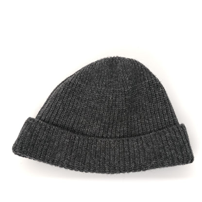 Prada Wool Cashmere Beanie Hat Grey 3 of 6