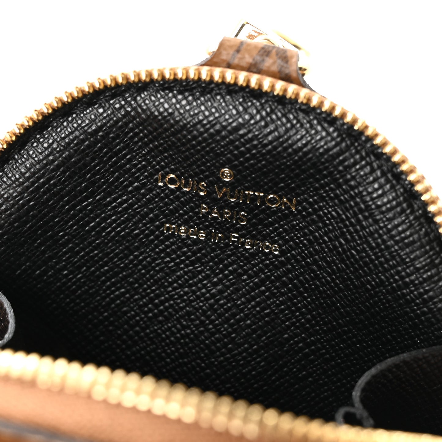 Reverse Monogram Multi Pochette Accessories Bandouliere Shoulder Strap Black