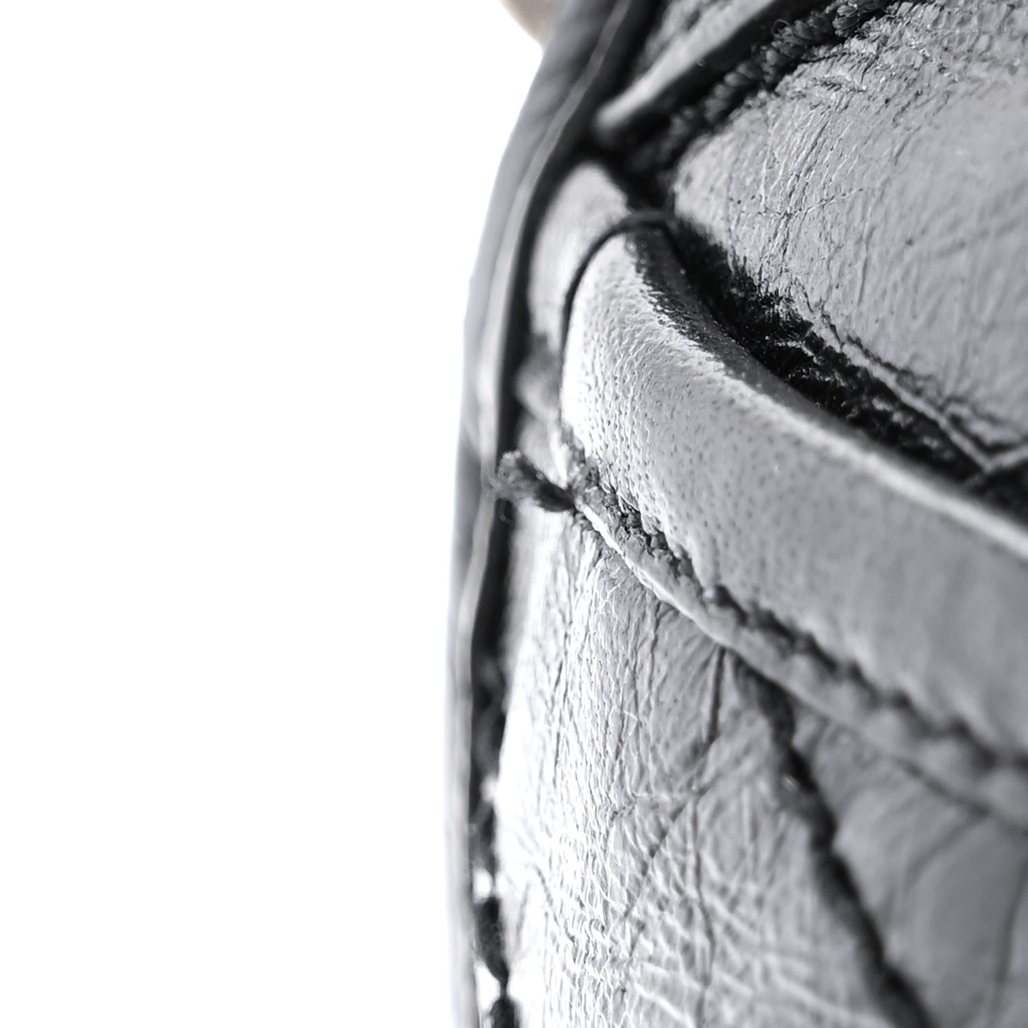 Saint Laurent Crinkled Calfskin Matelasse Monogram Large Niki Chain Satchel Black 11 of 11