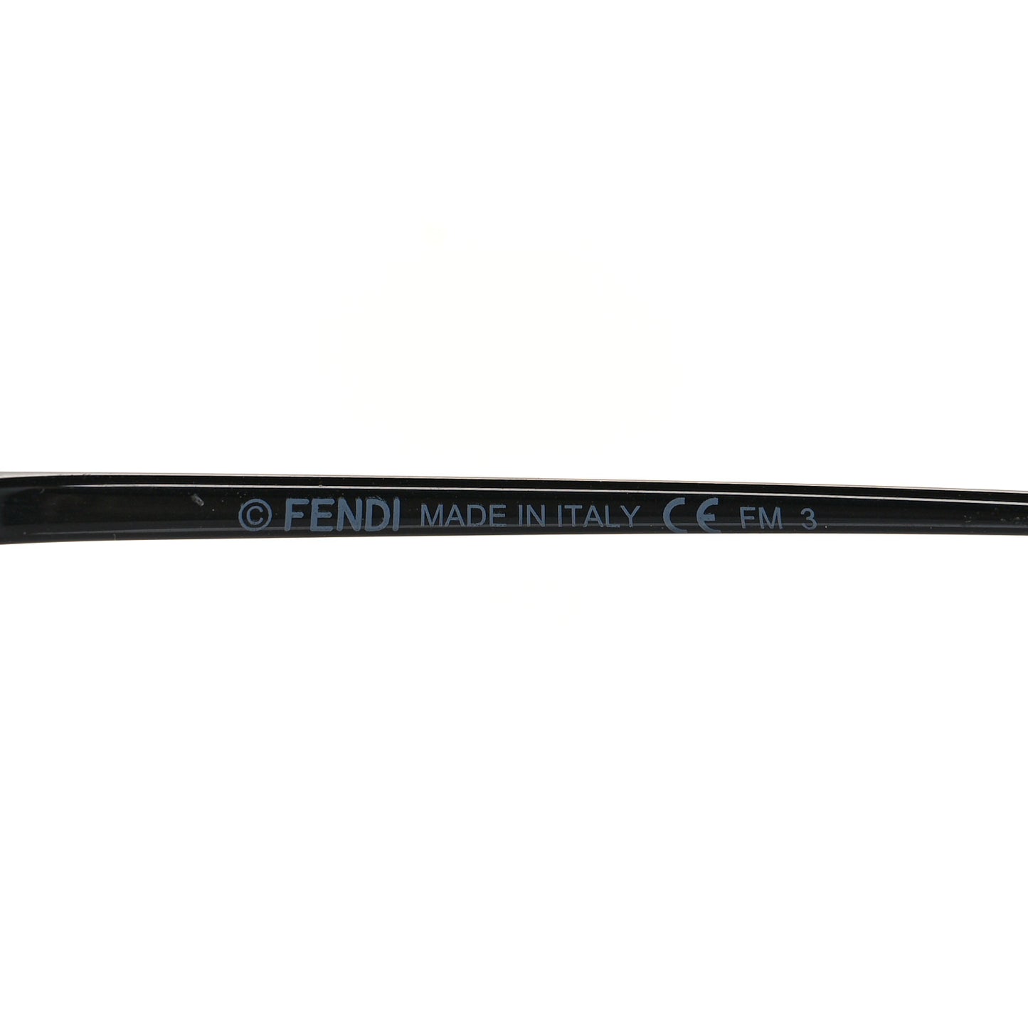 Metal F is Fendi Printed Run Away Round Frame Sunglasses FF 0285/S Black