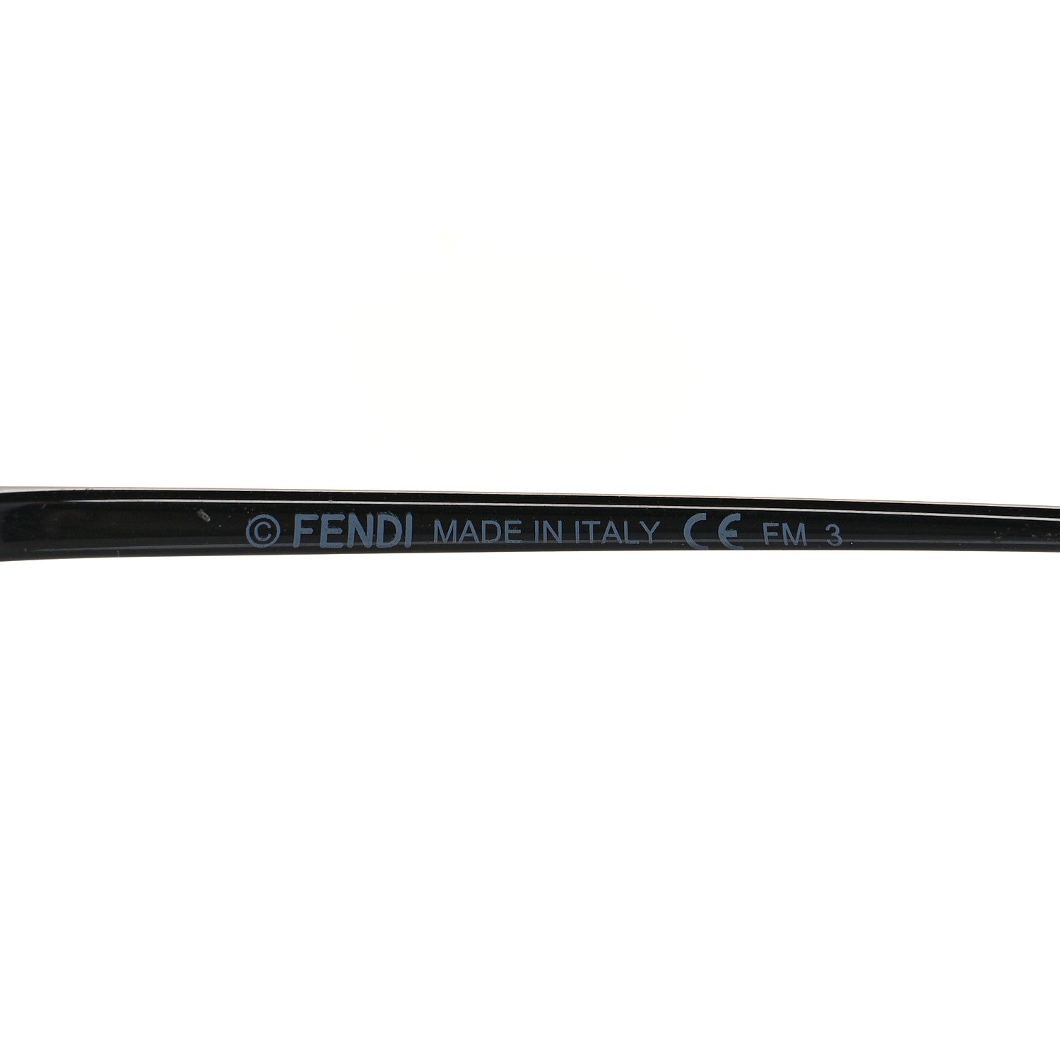 Fendi Metal F is Fendi Printed Run Away Round Frame Sunglasses FF 0285/S Black 5 of 7
