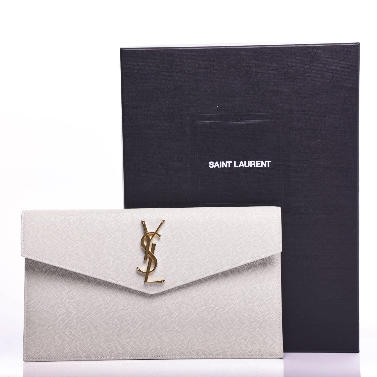 Saint Laurent Grain De Poudre Uptown Pouch Crema Soft 7 of 7