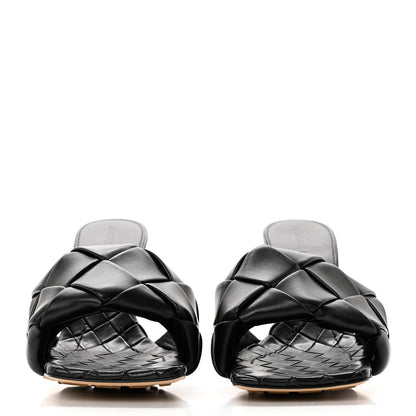 Bottega Veneta Nappa Maxi Intrecciato Lido Mule Sandals 38 Black 2 of 7