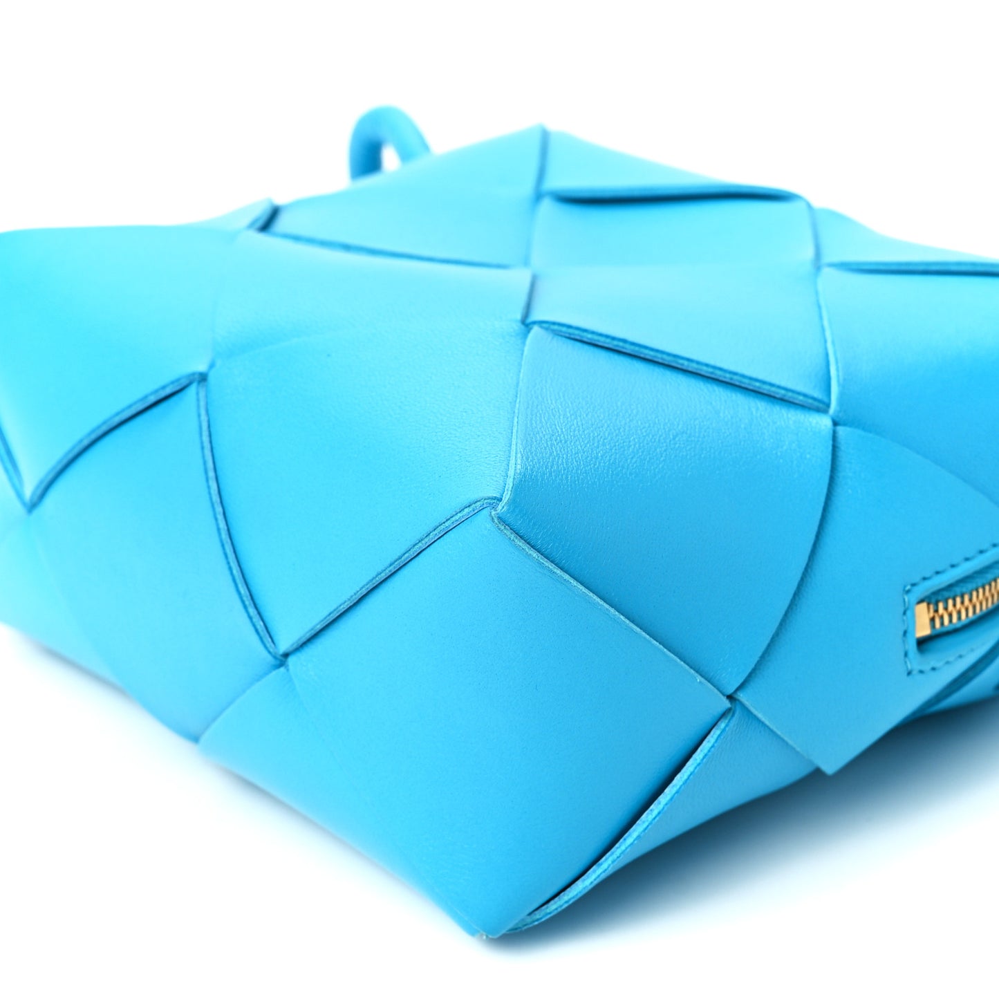Lambskin Maxi Intrecciato Mini Cassette Camera Bag Pool