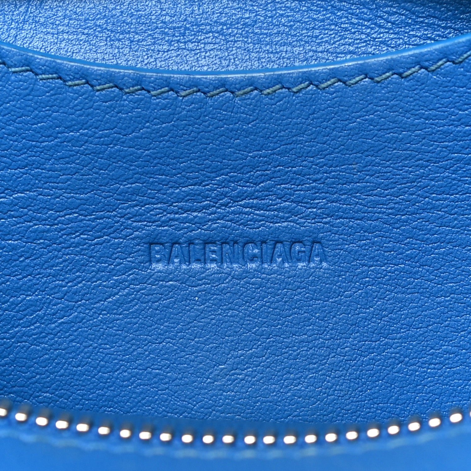 Balenciaga Smooth Calfskin Neo Classic Silver Hardware Mini City Bleu 15 of 28