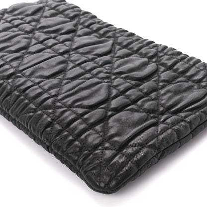 Christian Dior Lambskin Cannage Pouch Black 12 of 12
