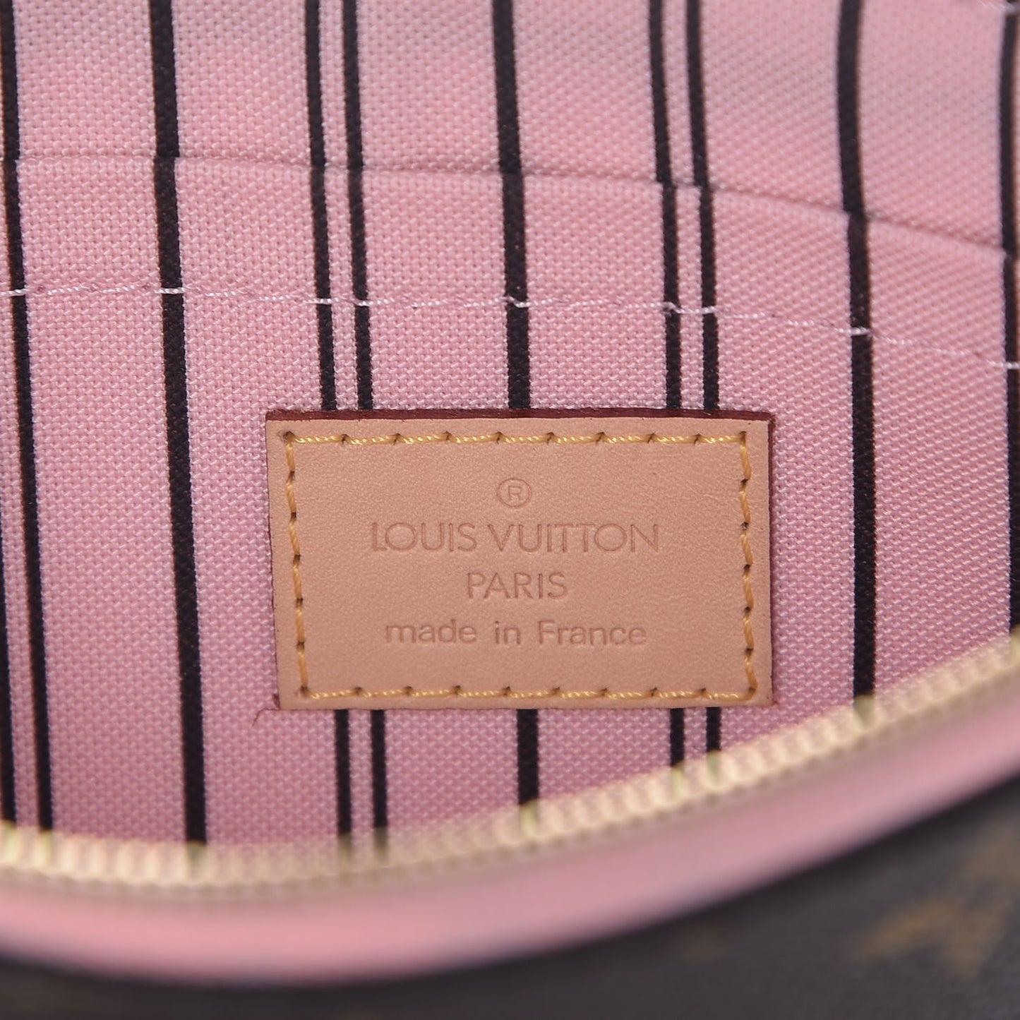 Monogram Neverfull MM GM Pochette Rose Ballerine